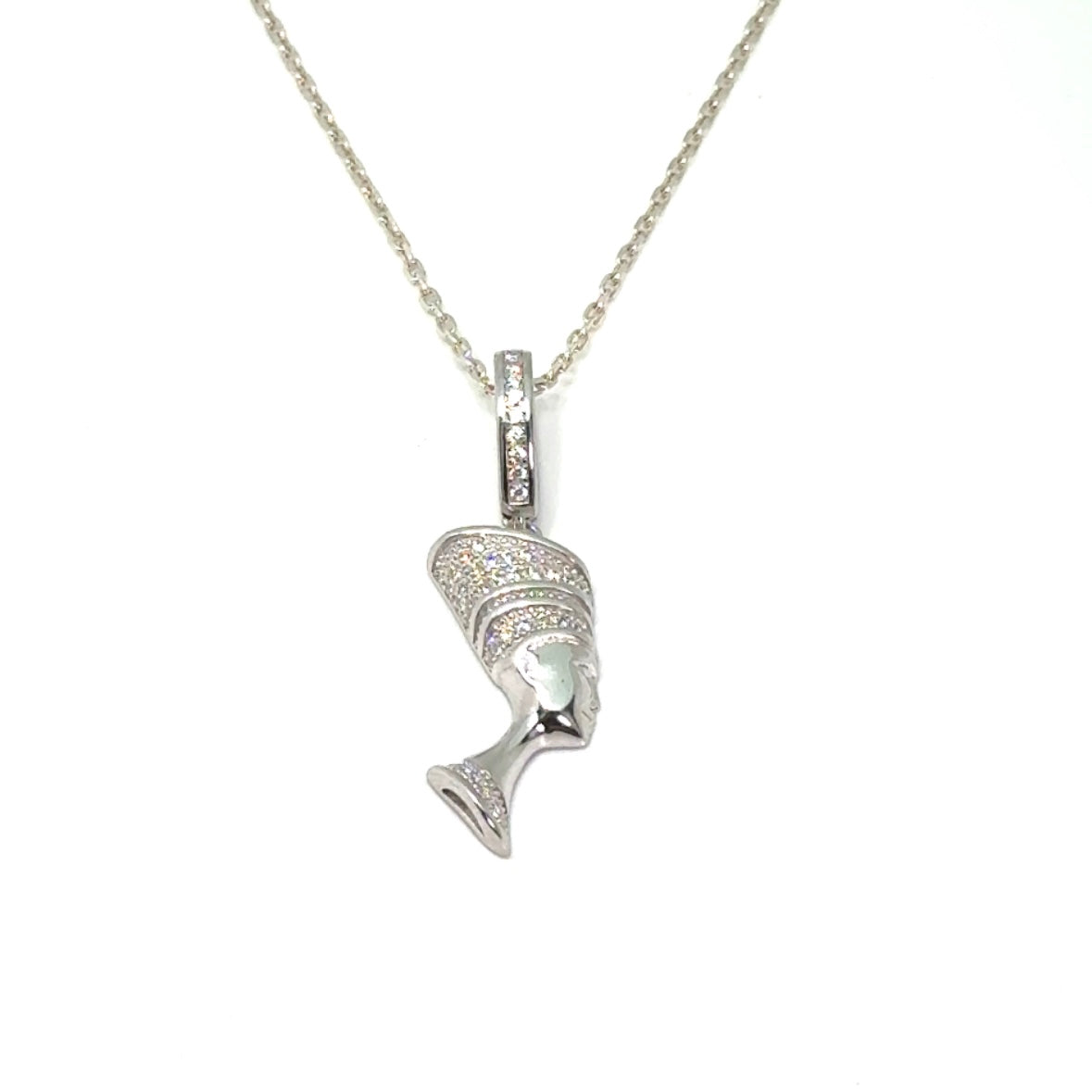 Nefertiti necklace in Sterling Silver or 18k Gold Over Silver
