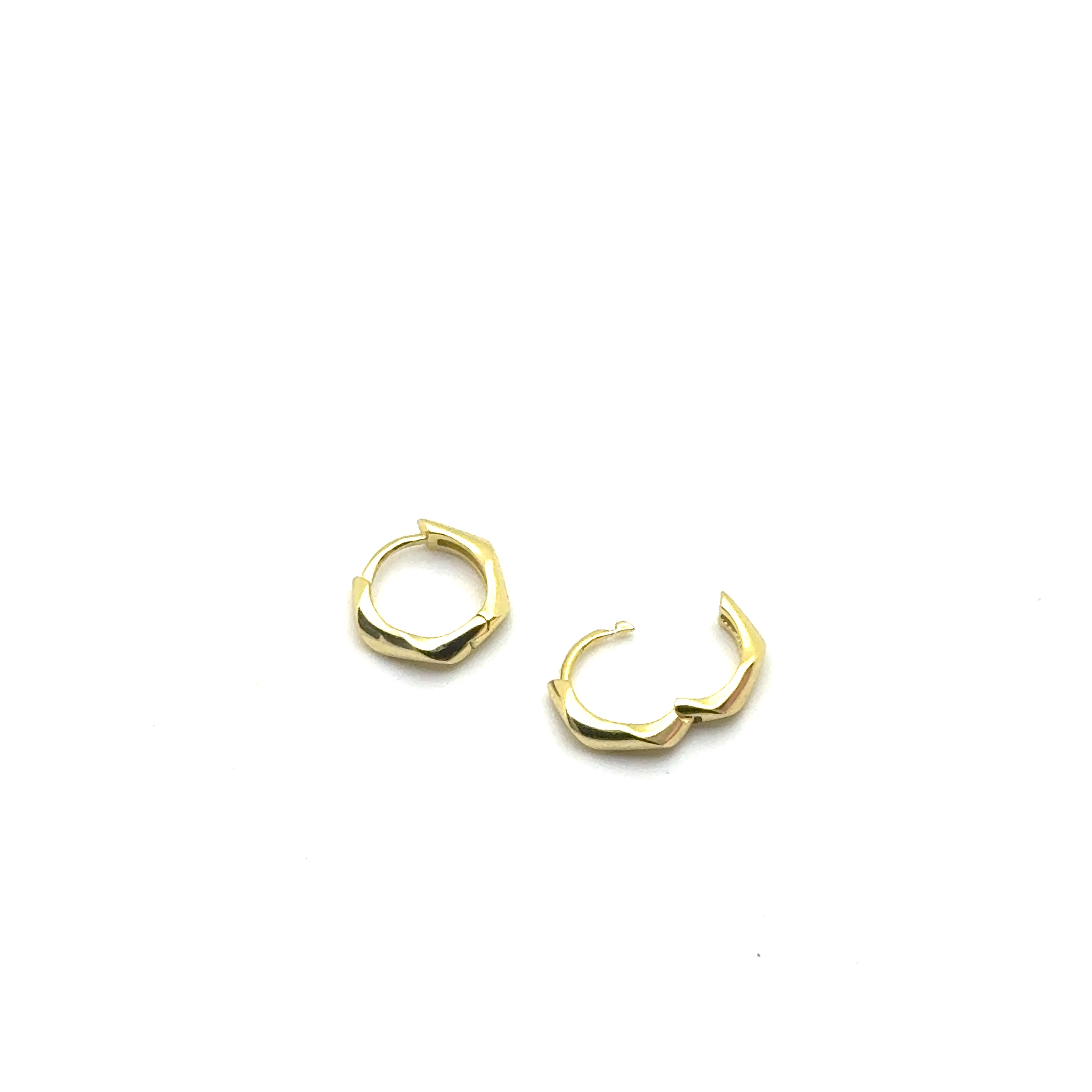 Twisted Huggies in Sterling Silver or 18k Gold Over Silver