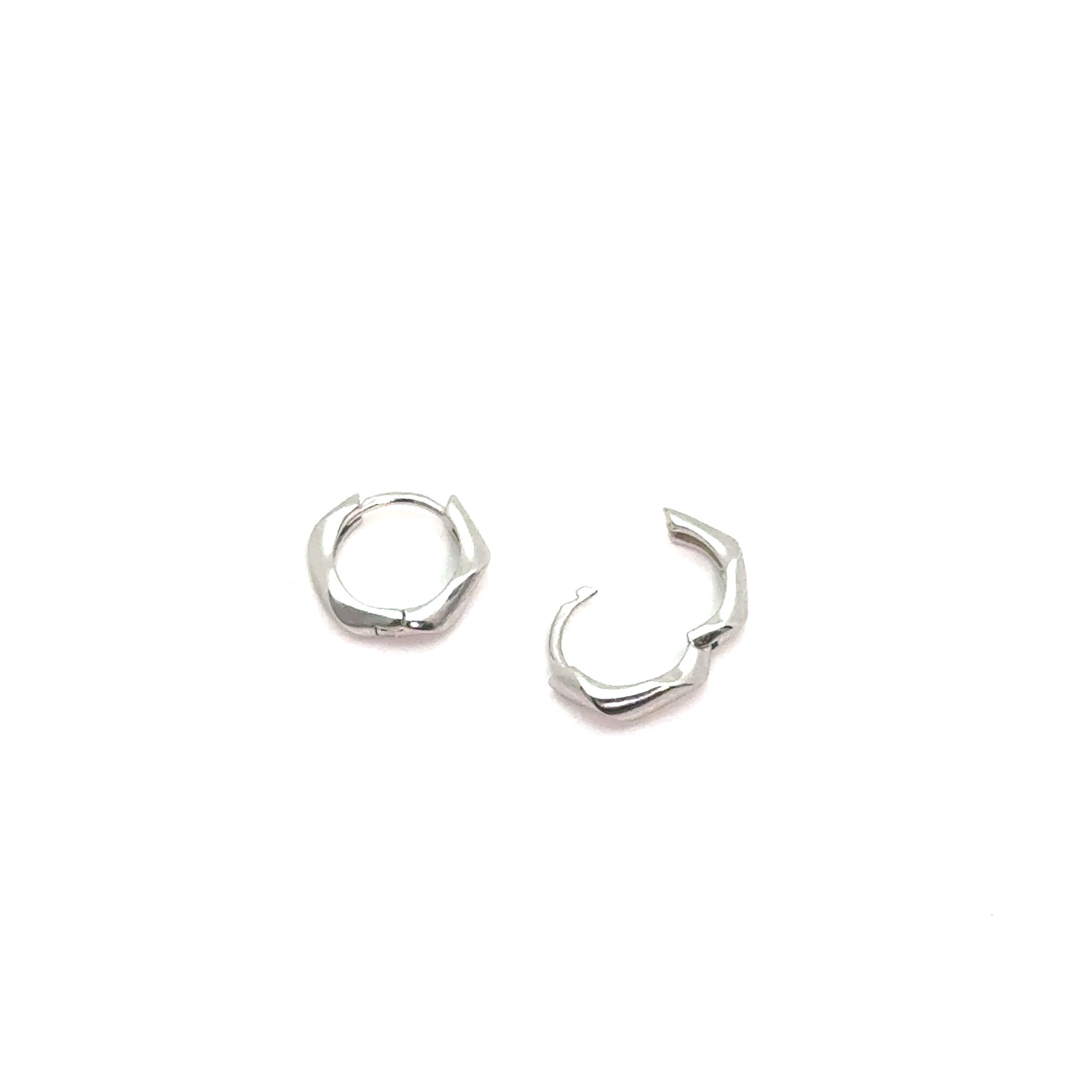 Twisted Huggies in Sterling Silver or 18k Gold Over Silver