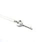Heart Key Pendant in Sterling Silver or 18k Gold Over Silver